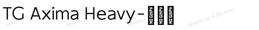 TG Axima Heavy字体转换